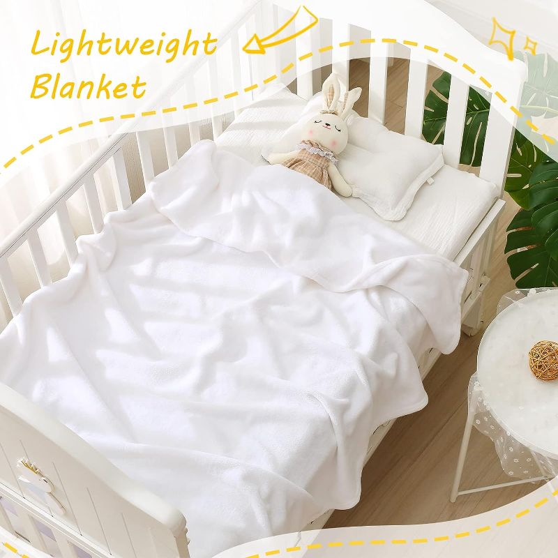 Photo 1 of 2 PACK Soft Lightweight Fleece Baby Blanket Throw Blanket for Boys, Girls, Toddler and Kids Nap Blankets for Crib Bedding, Nursery, and Security