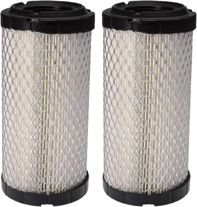 Photo 1 of 2-PACK Air Filter For Kawasaki Mule, John Deere M113621, Fleetguard AF25550, Donaldson P822686, Wix 546449, NAPA 6449, Baldwin PA4632 AF2555000 Replace#11013-1290 11013-7029 11013-7048
