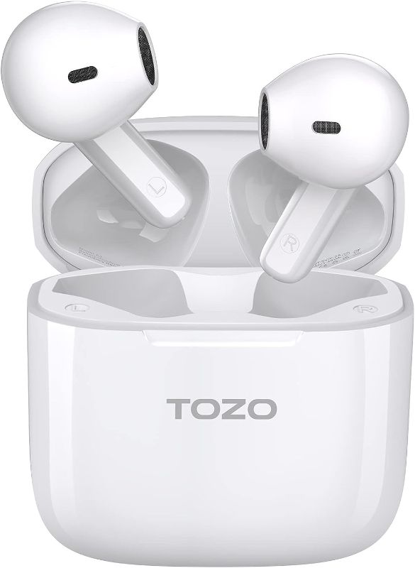 Photo 1 of TOZO A3 2023 Upgraded Wireless Earbuds Bluetooth 5.3 Half in-Ear Lightweight Headsets with Digital Call Noise Reduction, Reset Button Hall Detection,Premium Sound with Long Endurance
