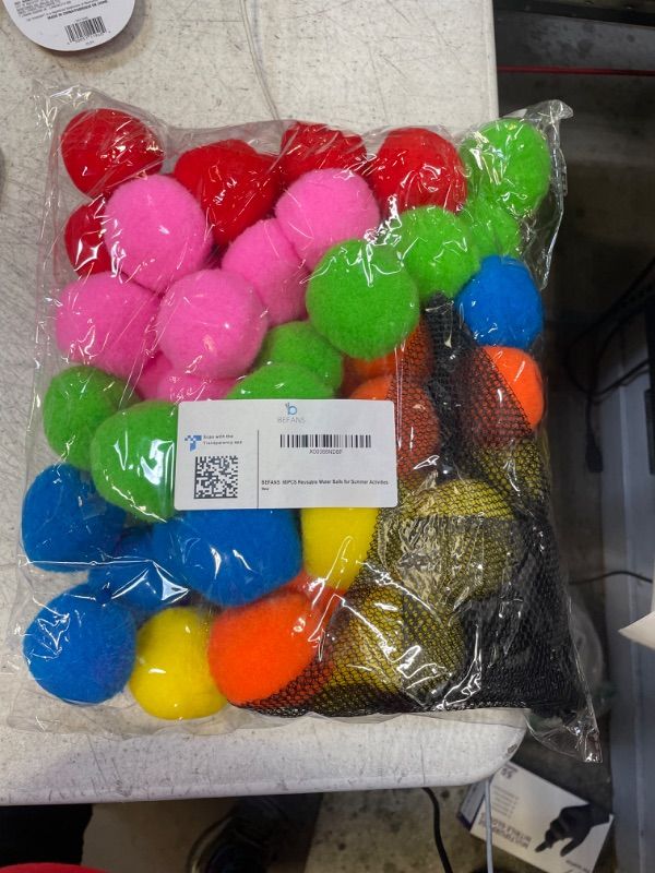 Photo 2 of 60 Pcs Reusable Water Balls, Reusable Water Balloons for Outdoor Toys and Games, Water Toys for Kids and Adults Boys and Girls - Summer Toys Ball for Pool and Backyard Fun Multicolor 60