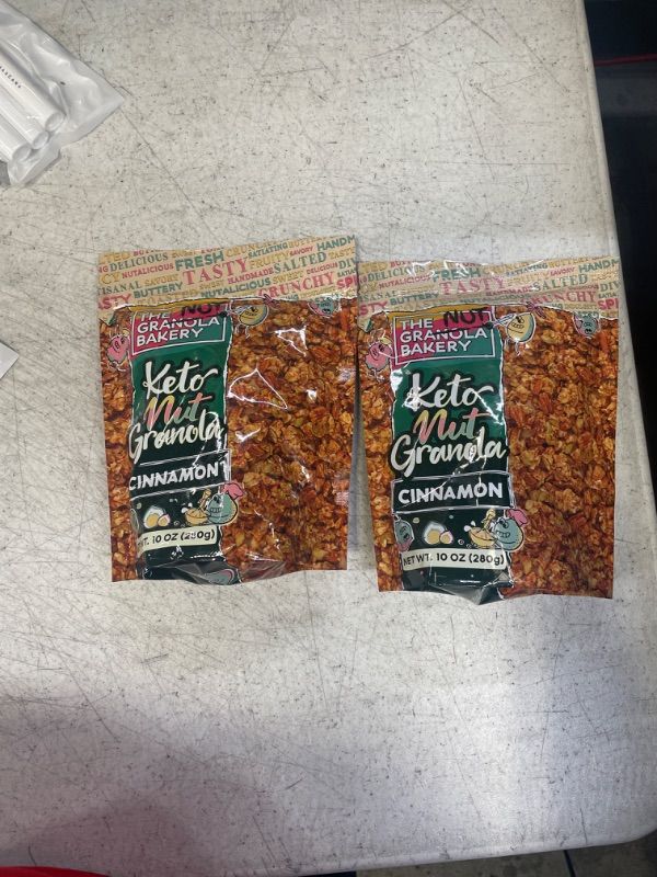 Photo 1 of 2 PACKS -- TGB Cinnamon Keto Granola | 1g Net Carb Cereal | Gluten Free Low Carb Nut Snack, 10 Ounces
