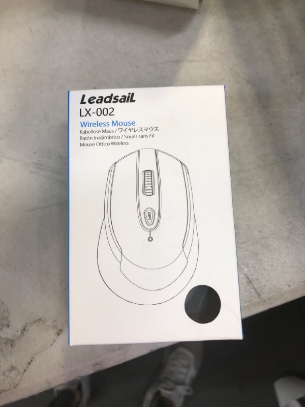 Photo 1 of LeadsaiL Wireless Mouse for Laptop, 2.4G Portable Slim Cordless Computer Mouse Less Noise for Laptop Optical Mouse with 6 Buttons,USB Mouse for Windows 10/8/7/Mac/MacBook Pro/Air/HP/Dell/Lenovo/Acer Black sealed 