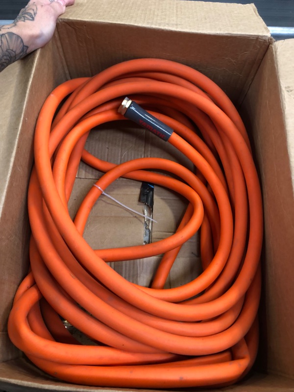 Photo 2 of YAMATIC Heavy Duty Garden Hose 5/8 in x 75 ft, Super Flexible Water Hose, All-weather, Lightweight, Burst 600 PSI 75' (feet)