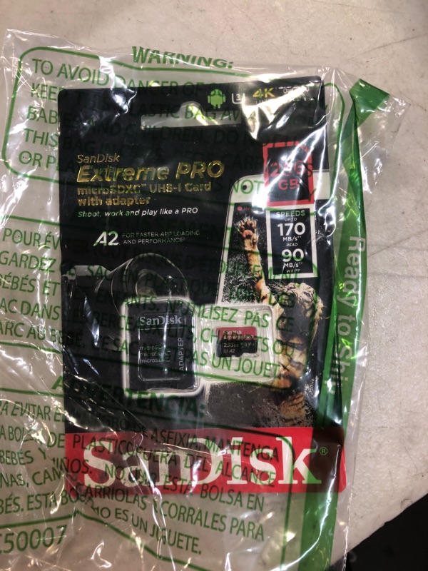Photo 2 of SanDisk Extreme Pro Micro SDXC UHS-I U3 A2 V30 Memory Card (256GB)