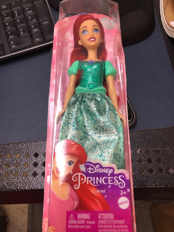 Photo 2 of Disney Princess Dolls, New for 2023, Ariel Posable Fashion Doll with Sparkling Clothing and Accessories, Disney Movie Toys