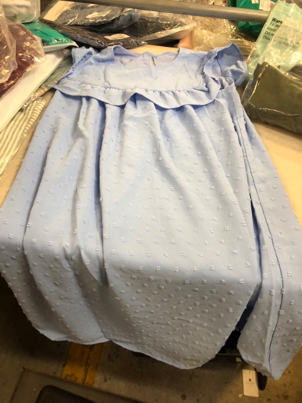 Photo 1 of girls blue dress size 150