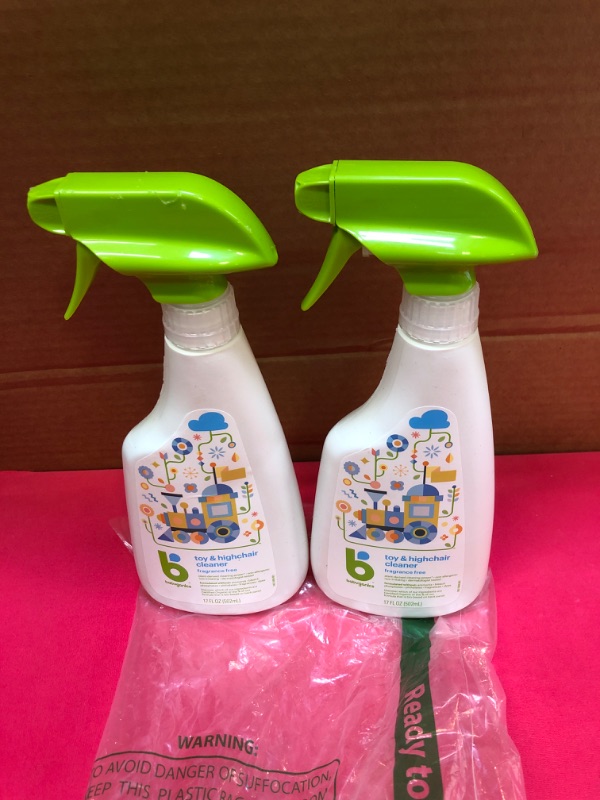 Photo 2 of Babyganics Toy & Highchair Cleaner Spray, Packaging May Vary, 17 Fl Oz (Pack of 2) Toy and Highchair Cleaner