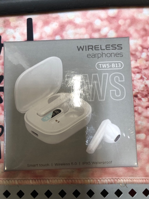 Photo 2 of 
Roll over image to zoom in
Wireless Headband Wireless Headphones True Wireless Earbuds 30H Playback LED Power Display Earphones with Wireless Charging Case Waterproof in-Ear Earbuds with Mic for TV Phone Computer Laptop Sports