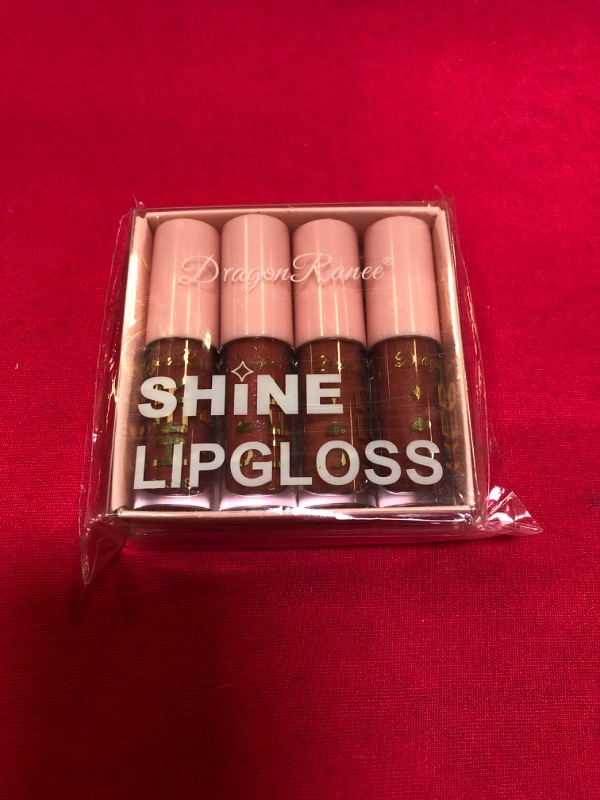 Photo 2 of 4PCS Lip Oil Light Lip Gloss Set,MoisturizingLip Glos Tinted Lip Stain Care Transparent Toot Glow Oil Lip Gloss Kit,Long Lasting Waterproof Non-sticky Cup...