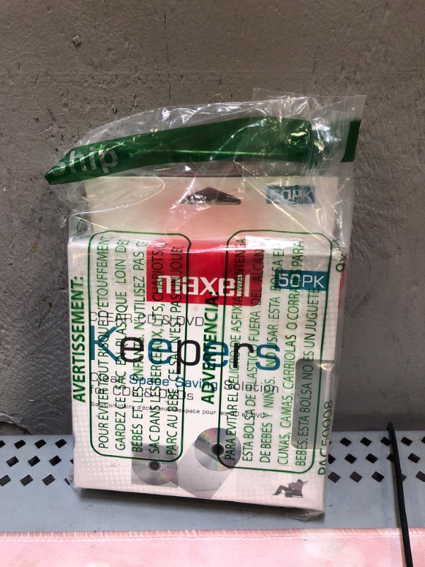 Photo 2 of Maxell® CD/DVD Keepers, Clear, Pack of 50