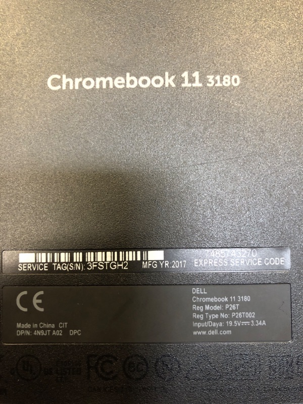 Photo 4 of Dell Chromebook 3400 Laptop with Backlit Keyboard Renewed (4GB+16GB)