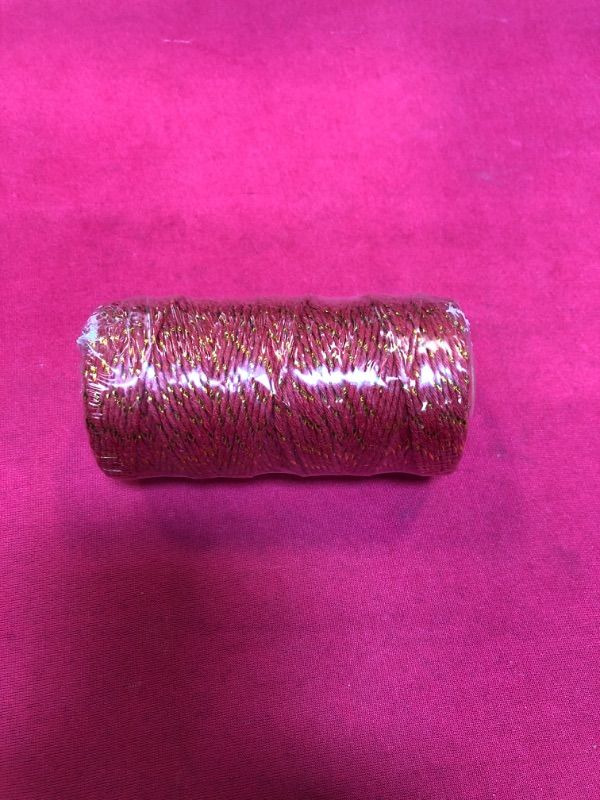Photo 1 of 1 Roll 2mm 109 Yard Colourful Cotton Cord Bakers Twine DIY Crafts Gift Wrapping Christmas Wedding Home Decor String Rope 