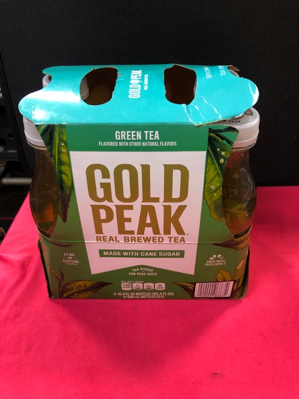 Photo 2 of Gold Peak Sweetened Green Iced Tea Drink, 16.9 fl oz, 6 Pack  exp 09/11-2023