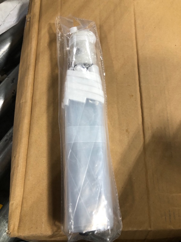 Photo 1 of AIXICWXI Full Automatic Folding Transparent Auto Open Close Umbrella Travel Umbrella Tri-fold Clear Rain Umbrella With Frosted Handle Clear Folding Umbrella Windproof White