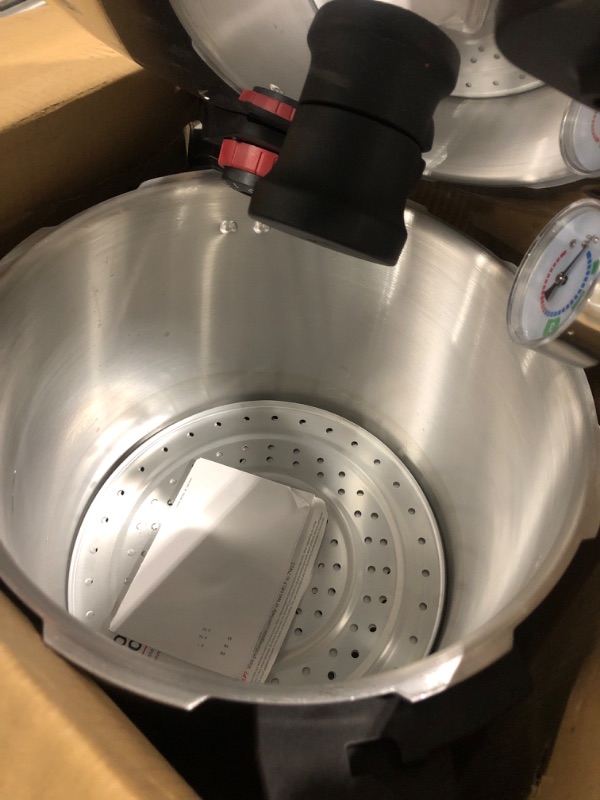 Photo 4 of *NOT SAME AS STOCK PHOTO* T-fal Pressure Cooker, Pressure Canner with Pressure Control, 3 PSI Settings, 22 Quart, Silver - 7114000511 22-Quart Pressure Canner