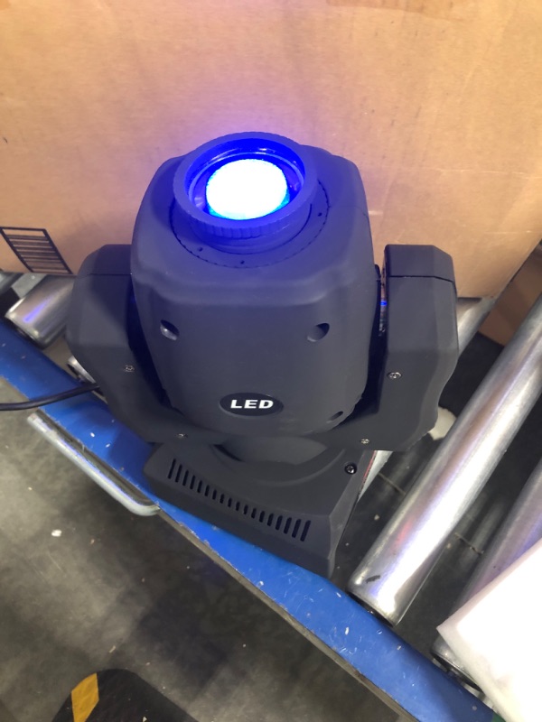 Photo 1 of U`King LED Moving Head Light Spot 8 Color 8 GOBO Light DMX with Show KTV Disco DJ Party for Stage Lighting (Black)