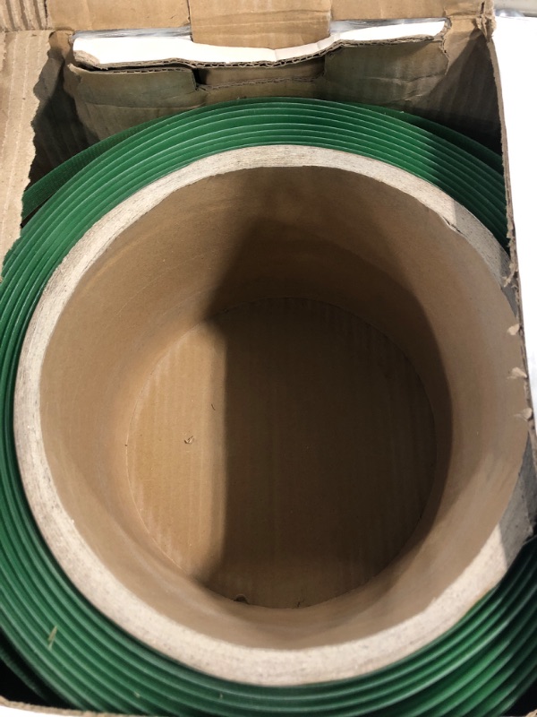 Photo 3 of Heavy Duty Packaging Strapping Banding Roll - Green Polyester PET Industrial-Grade, 1000' x 5/8" x 0.035" Pallet Strap Coil - 1400 lbs Break Strength, Rust-Resistant with Self Dispensing Box Kit