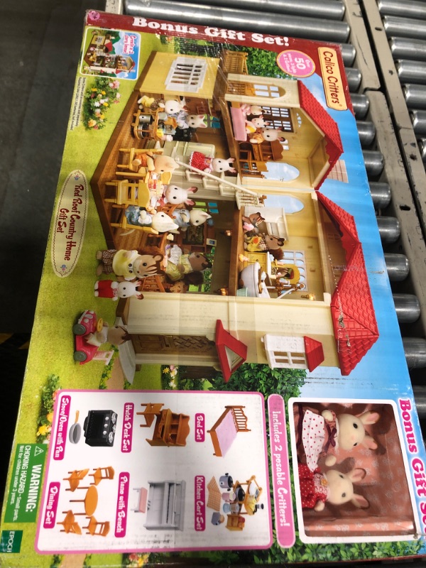 Photo 2 of Calico Critters Red Roof Country Home Gift set, Cottage