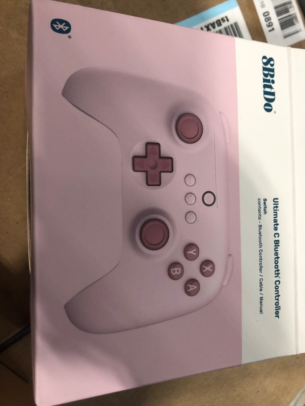 Photo 2 of 8Bitdo Ultimate C Bluetooth Controller for Switch with 6-axis Motion Control and Rumble Vibration (Pink)
