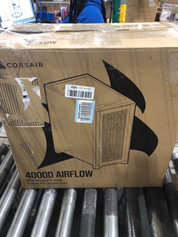 Photo 1 of Corsair 4000D Airflow Tempered Glass Mid-Tower ATX PC Case - Black Black Airflow