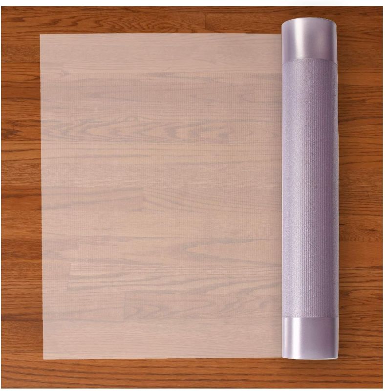 Photo 1 of  Premium Floor Protector for Hardwood Floors – Easy-to-Clean, Heavy Duty Plastic Vinyl, Clear American Modern, 27 Inches x 6 Feet, for Hallway, Living or Dining Room Use