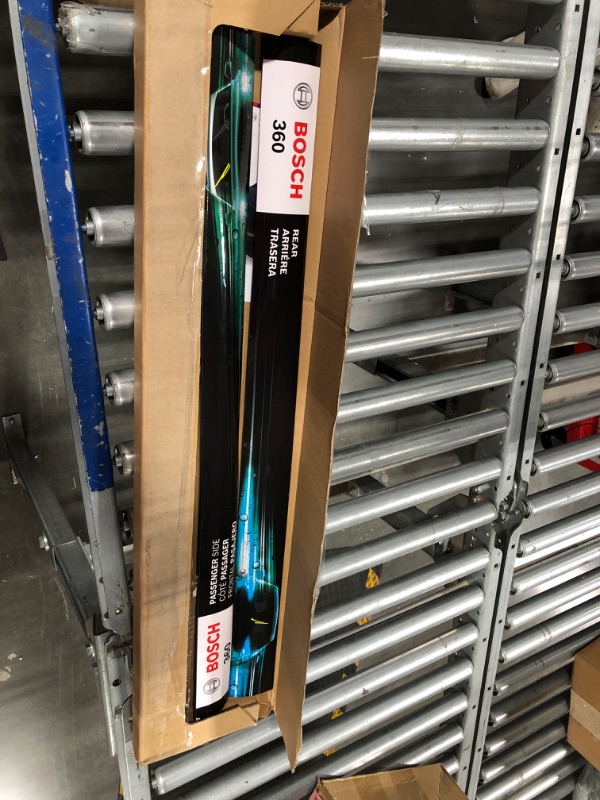 Photo 1 of BOSCH 360 Complete Vehicle Wiper Blade Kit - Includes Front Beam Blades (Pair) + Rear Wiper Blade (1) - 26"/20"/12" (B36006) Front (26" & 20") + Rear (12") 360 Combo Pack (Front + Rear)