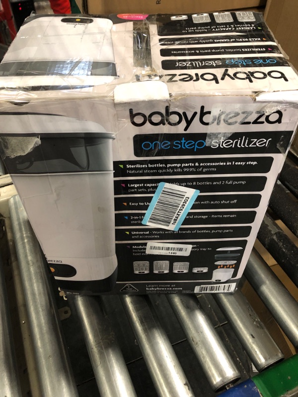 Photo 2 of Baby Brezza 4 in 1 Baby Bottle Sterilizer Machine – Largest Capacity Electric Steam Sterilization – Pacifiers, Breast Pump Parts + Universal Sterilizing for All Bottles: Plastic, Glass, Large, Small