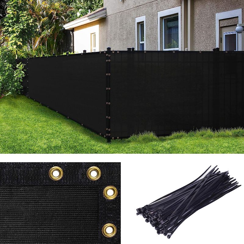 Photo 1 of  Black Fence Privacy Screen