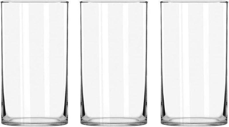 Photo 1 of 3 Pack Clear Glass Cylinder Vases, Table Flowers Vase,for Wedding Decorations and Formal Dinners (8 Inch)
