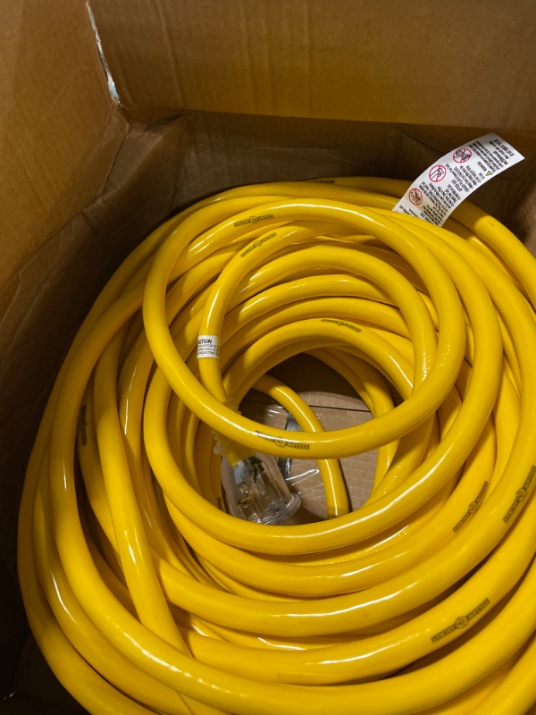 Photo 2 of 2992 10/3 SJTW 100-Foot Extra Heavy-Duty Premium Contractor Extension Cord with Lighted End, 125V/20A/2500W 100 ft