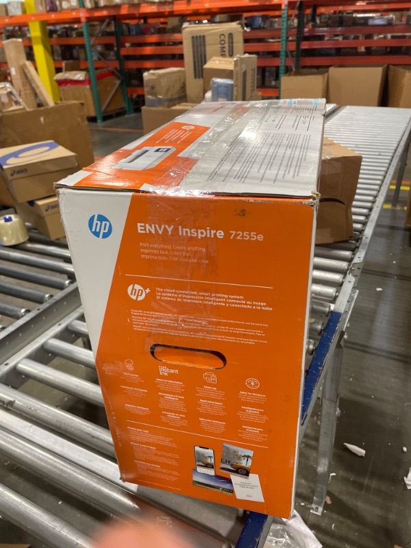 Photo 4 of HP ENVY Inspire 7255e Wireless Color Inkjet Printer, Print, scan, copy, Easy setup, Mobile printing, Best for home, Instant Ink with HP+, White New