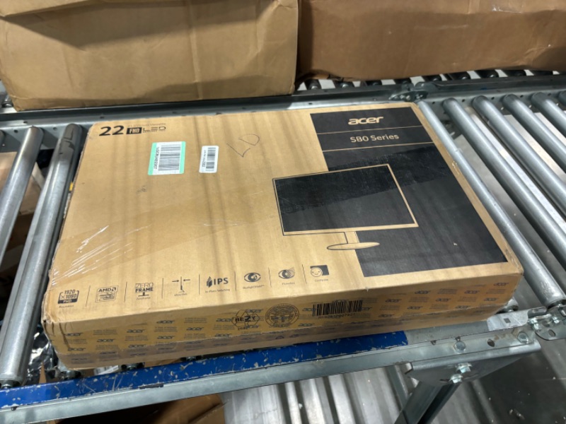 Photo 1 of Acer 21.5 Inch Full HD (1920 x 1080) IPS Ultra-Thin Zero Frame Computer Monitor (HDMI & VGA Port), SB220Q bi