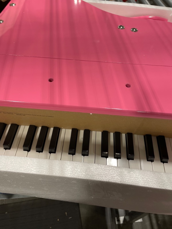 Photo 2 of Hape Happy Grand Piano in Pink Toddler Wooden Musical Instrument, L: 19.7, W: 20.5, H: 23.6 inch