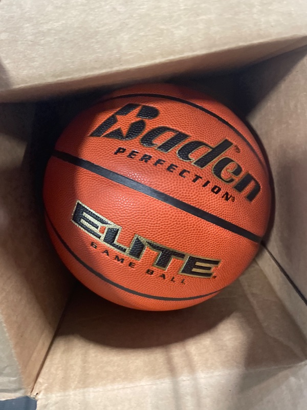 Photo 2 of Baden Elite Indoor Game Basketball Intermediate Size 6 (28.5”)