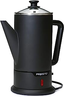 Photo 1 of ***** USED**** Presto 02815 12-Cup Cordless Stainless Steel Coffee Percolator - Modern Design, Easy Pour Spout, Stay-Cool Handle, Matte-Black