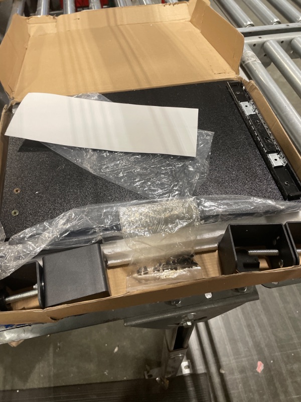 Photo 1 of LETIANPAI Keyboard Tray Under Desk,Pull Out Keyboard & Mouse Tray with Heavy-Duty C Clamp Mount,32(37 Including Clamps)x11.8 in Slide Out Platform Computer Drawer,Suitable for home work or office work