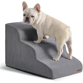 Photo 1 of 16’’ High Dog Stairs for Small Dogs, 3 Step Pet Stairs & Steps for Dogs to Get on Bed, Dog Steps for Bed and Couch