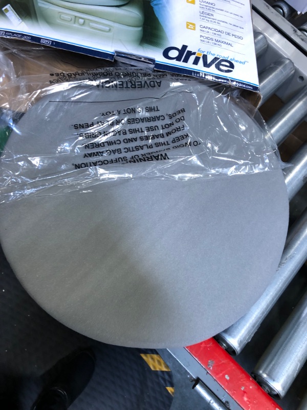 Photo 1 of Drive Medical Deluxe Swivel Seat Cushion, Dark Gray 1.3 Foot (Pack of 1)