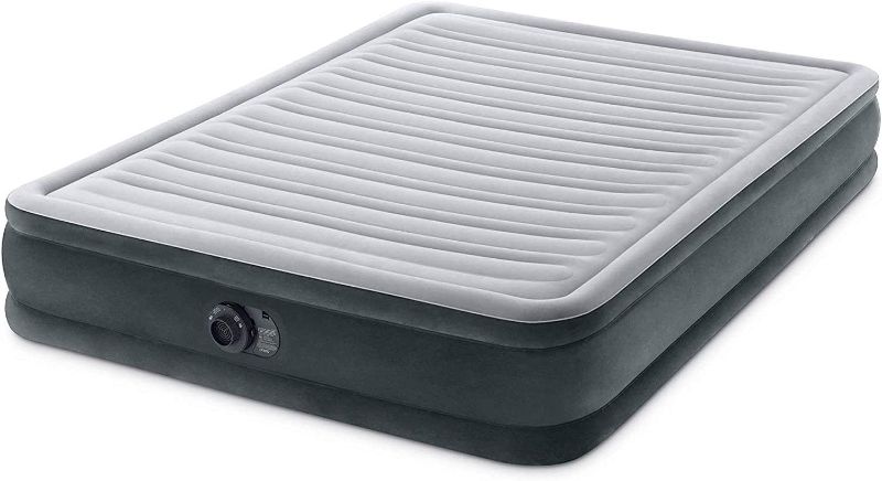 Photo 1 of  Air Mattress with Frame & Rolling Case, Self Inflatable, Blow Up Bed Auto Shut-Off, Comfortable Surface AirBed, Best for Guest, Travel, Vacation, Camping

Similar to image