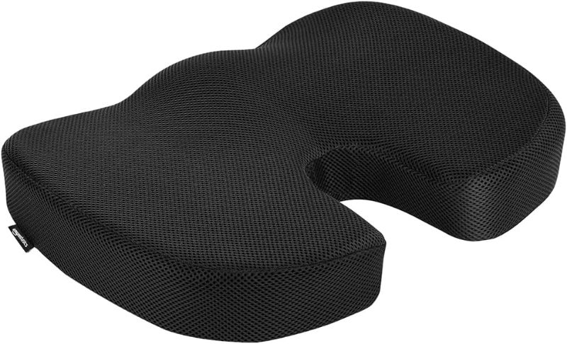 Photo 1 of 
Amazon Basics Memory Foam Seat Cushion for Office Chair, Black