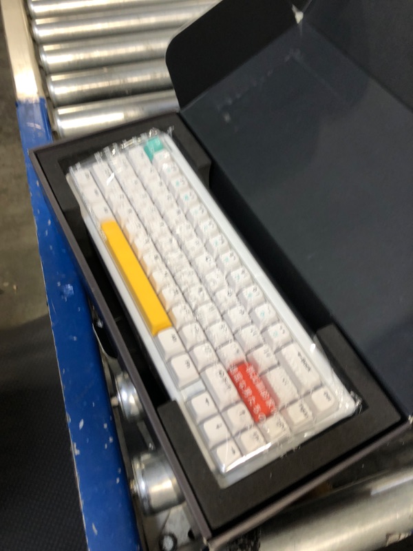 Photo 1 of nuphy Halo65 Mechanical Gaming Keyboard with PBT Keycaps, 65% RGB Hot-swap Wireless Keyboard, Supports Bluetooth?2.4G and Wired Connection?Compatible with Mac and Windows-White(Rose Glacier Switch) White Rose Glacier Switch
