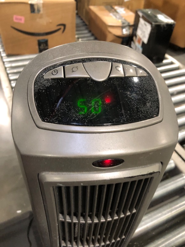 Photo 4 of Lasko 1500W Digital Ceramic Space Heater with Remote, 755320, Silver
***Used, but in decent condition and functional***