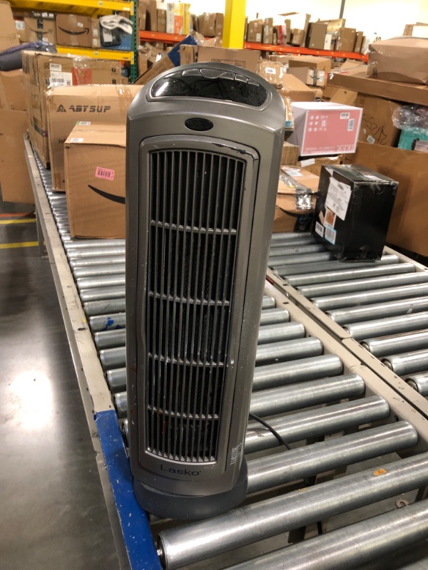 Photo 3 of Lasko 1500W Digital Ceramic Space Heater with Remote, 755320, Silver
***Used, but in decent condition and functional***