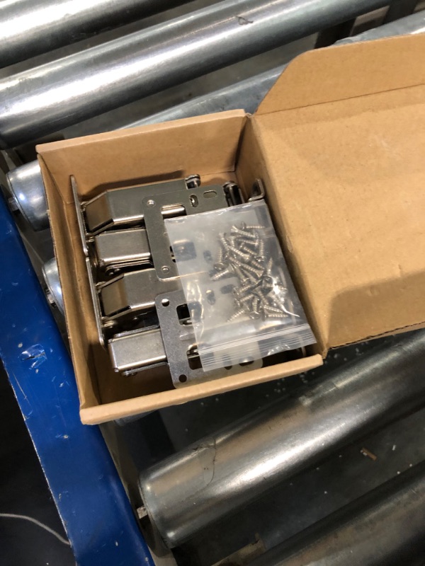 Photo 1 of 4 Pcs 175 Degree Cabinet Hinges, Silent Soft Close Cabinet Doors Hinges, Hydraulic Frameless Hidden Hinges, Adjustable Mounting Hinges with Screws for Cabinet, Cupboards, Wardrobe