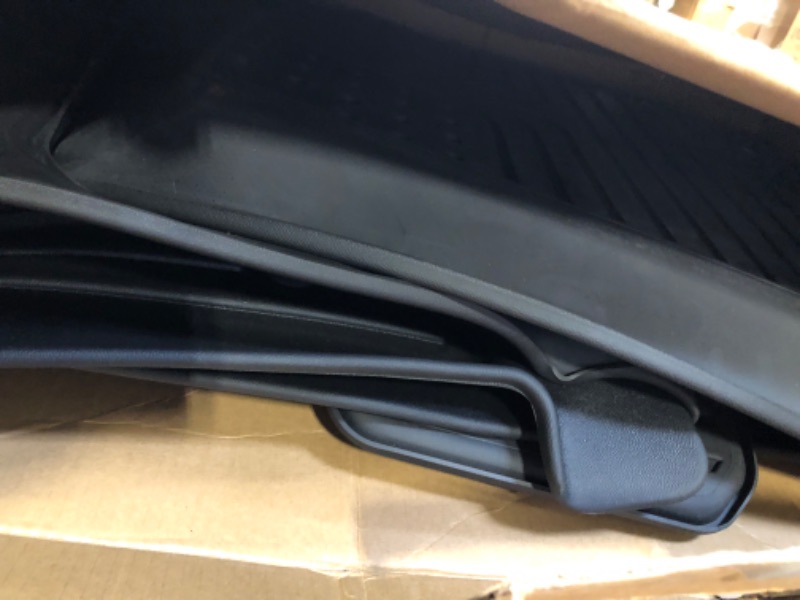 Photo 1 of 3W Floor Mats Fit for Jeep Grand Cherokee L 2021-2023, TPE All Weather Custom Fit Floor Liner for 1-3 Rows Full Set Car Mats Black (Only for 6 Seater Without Center Console)