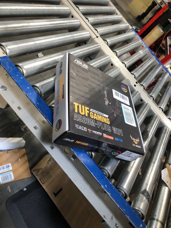 Photo 1 of ASUS TUF Gaming A520M-PLUS (WiFi) AMD AM4 (3rd Gen Ryzen™) microATX Gaming Motherboard (M.2 Support, 802.11ac Wi-Fi, DisplayPort, HDMI, D-Sub, USB 3.2 Gen 1 Type-A and Aura Addressable Gen 2 headers)