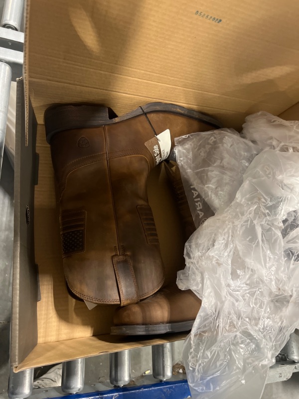 Photo 1 of ARIAT Men's Rambler Patriot Western Boot 11 Medium Distressed Brown