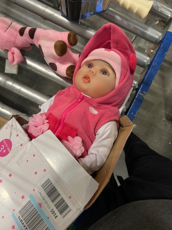Photo 1 of CHAREX Reborn Baby Dolls - 22 inches Realistic Newborn Soft Vinyl Baby Dolls Toy for Kids Age 3+