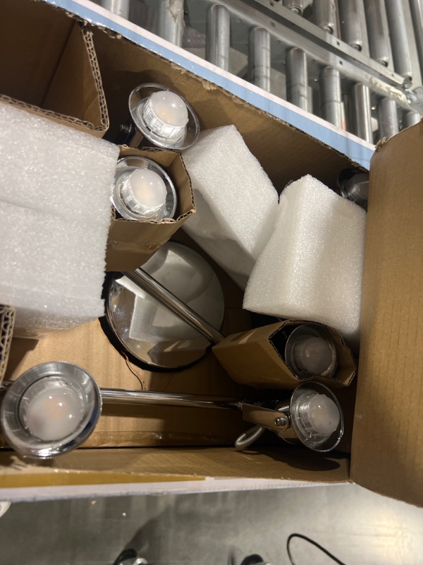 Photo 3 of ********* FOR PARTS *******  6-Light 4 ft. Chrome Integrated LED Track Lighting Kit (29206-HBU)