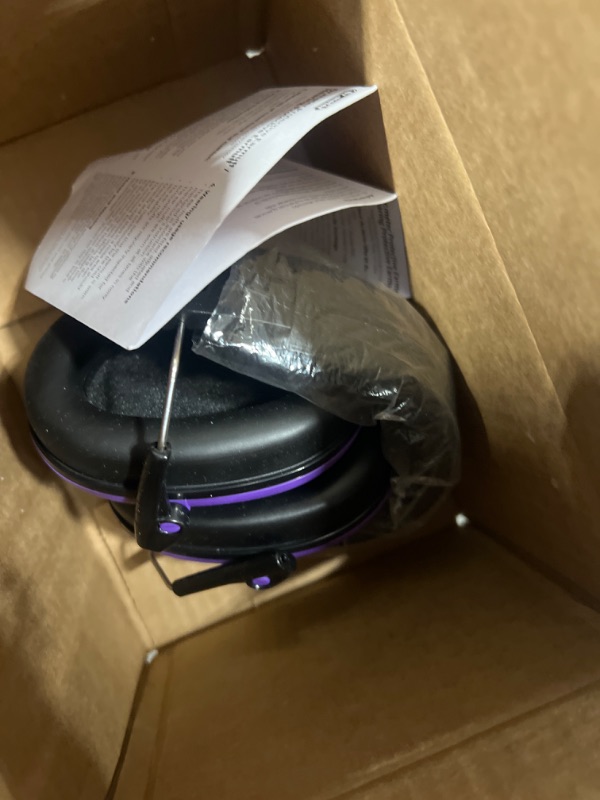 Photo 1 of Dr.meter Ear Muffs for Noise Reduction EM100 27NRR Kids Ear Protection with Adjustable Headband - Kids Noise Cancelling Headphones for Concerts, Football Game, Fireworks and Air Shows - Purple